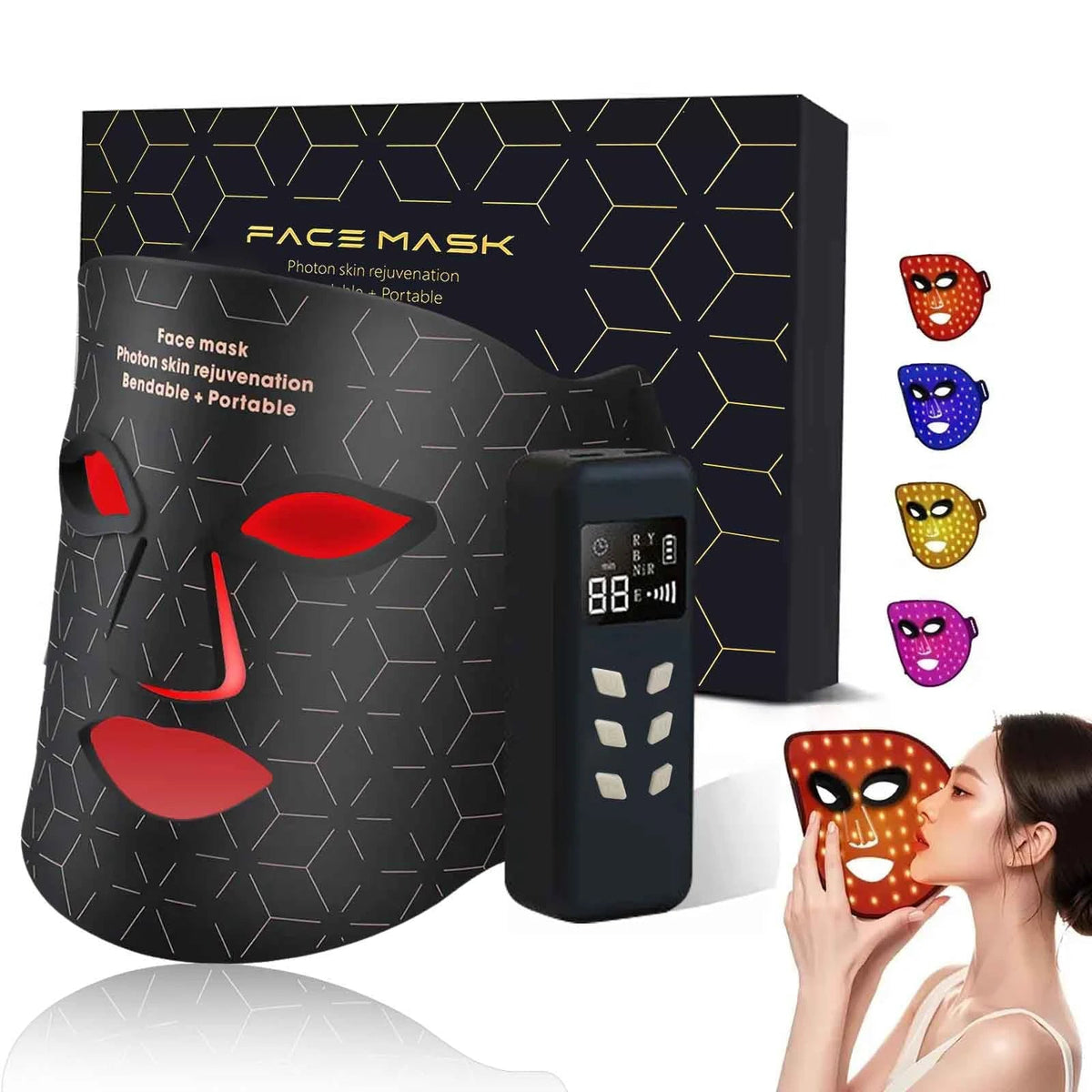 LED Red Light Therapy Face Mask – At-Home Skincare
