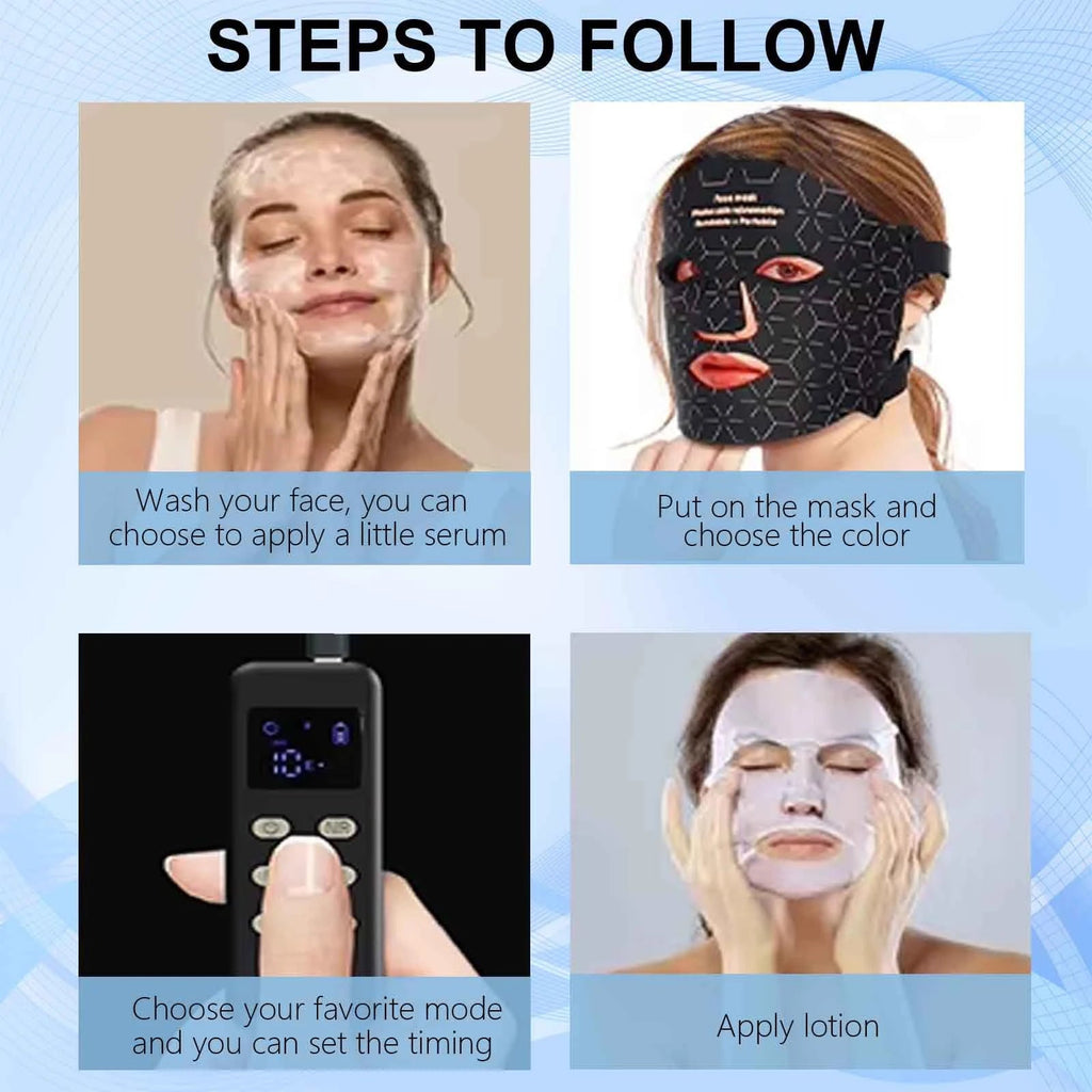 LED Red Light Therapy Face Mask – At-Home Skincare
