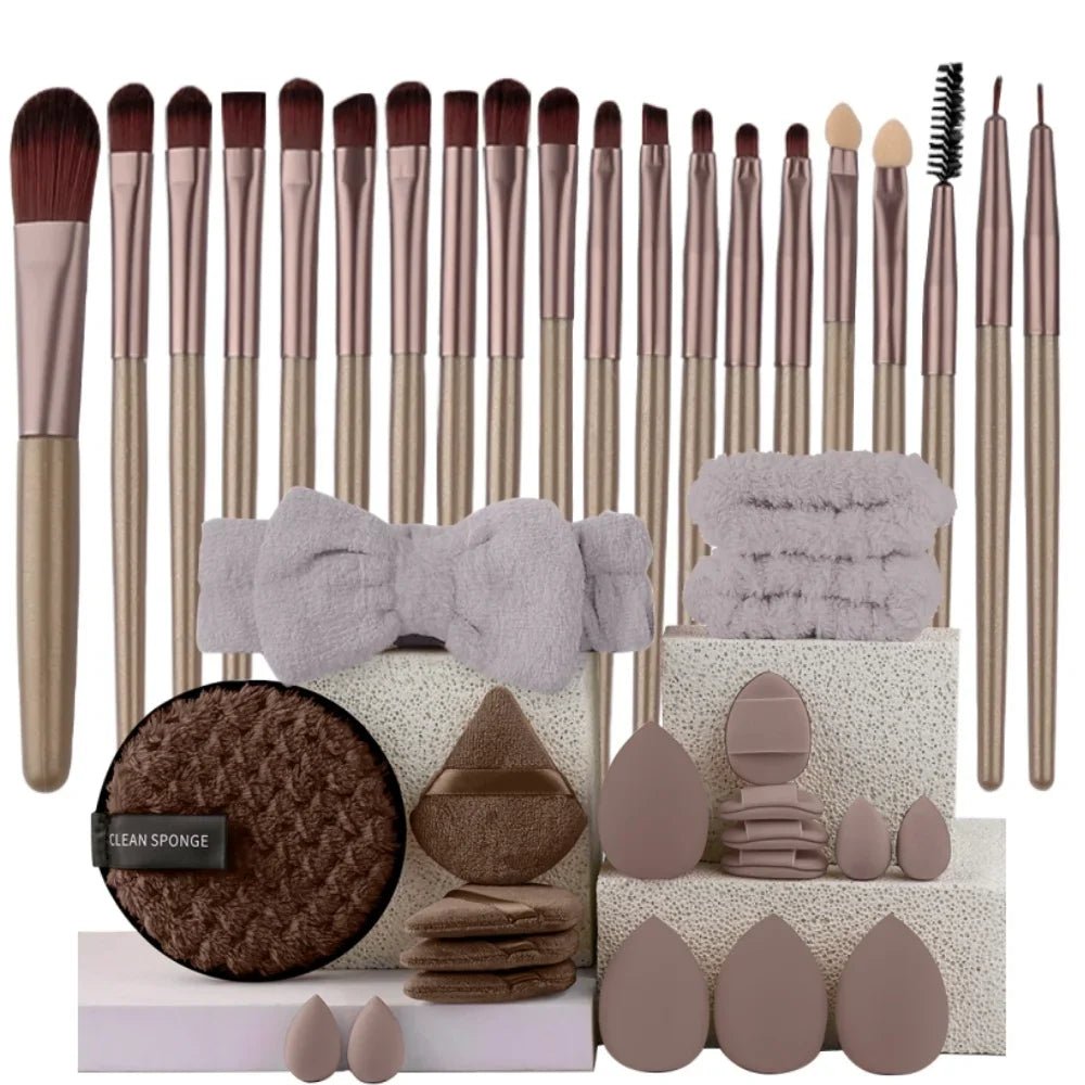 Premium 20PCS Makeup Brush Set – Soft Synthetic Foundation & Blending Brushes