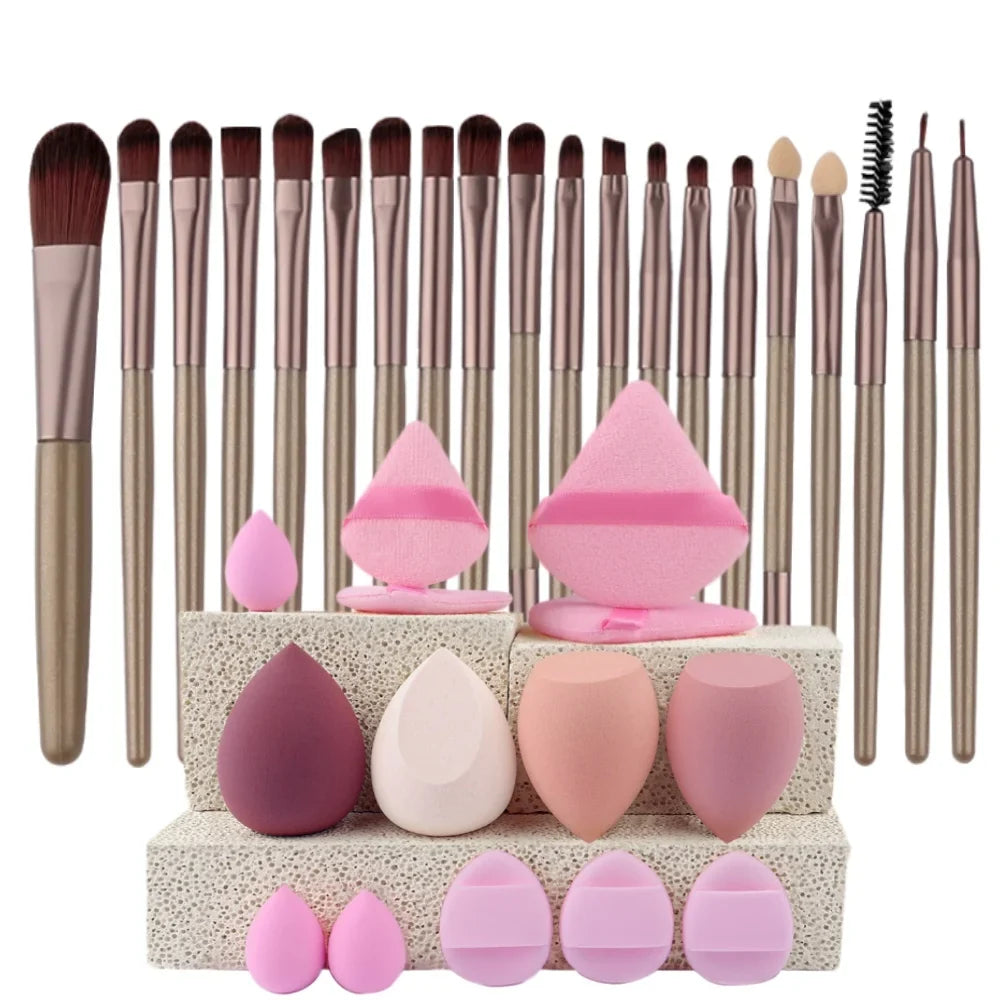 Premium 20PCS Makeup Brush Set – Soft Synthetic Foundation & Blending Brushes