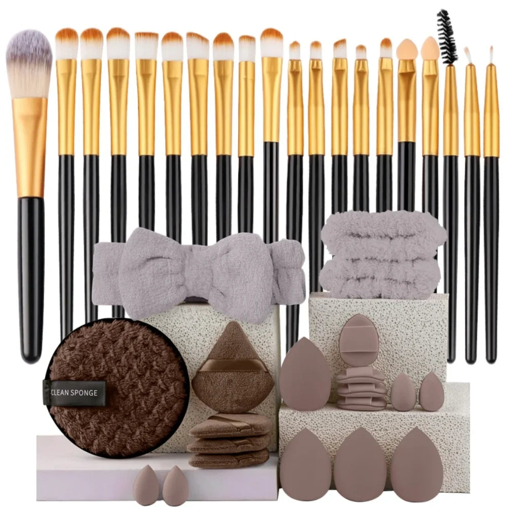 Premium 20PCS Makeup Brush Set – Soft Synthetic Foundation & Blending Brushes