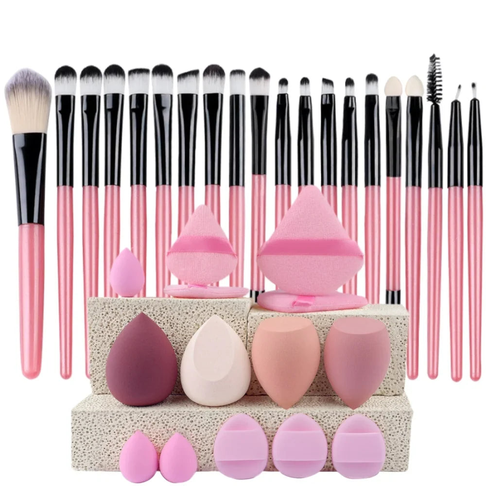 Premium 20PCS Makeup Brush Set – Soft Synthetic Foundation & Blending Brushes