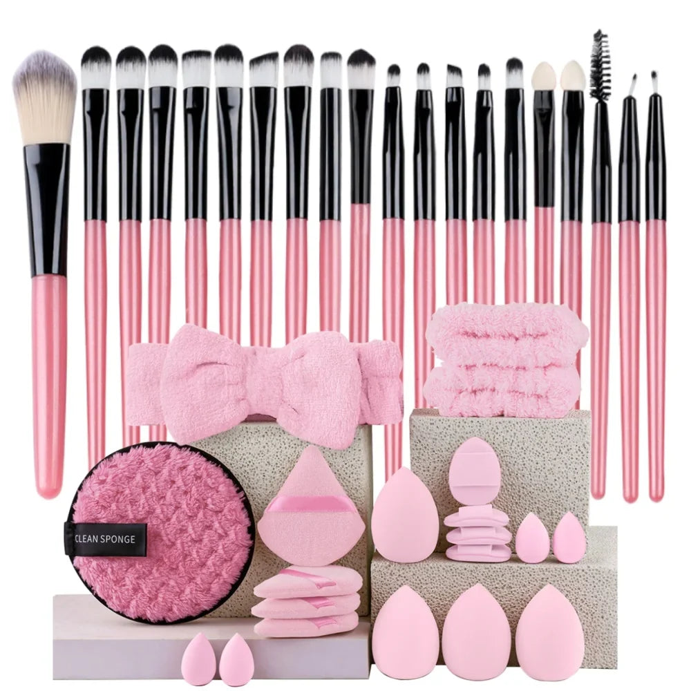 Premium 20PCS Makeup Brush Set – Soft Synthetic Foundation & Blending Brushes