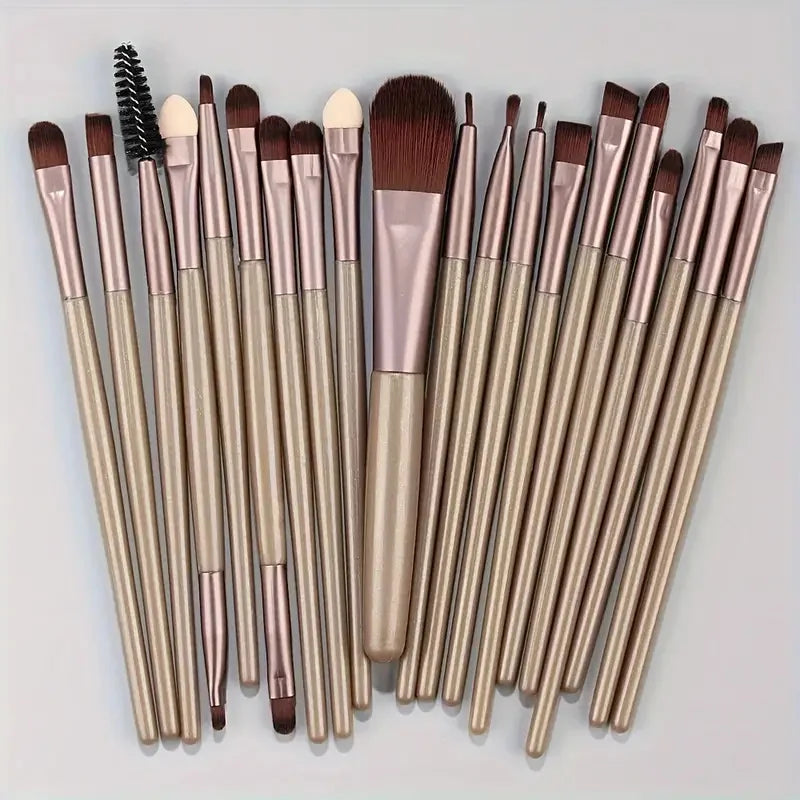 Premium 20PCS Makeup Brush Set – Soft Synthetic Foundation & Blending Brushes