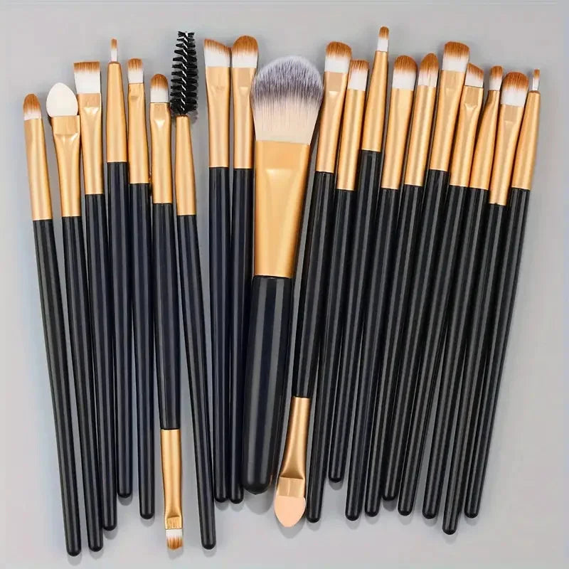 Premium 20PCS Makeup Brush Set – Soft Synthetic Foundation & Blending Brushes