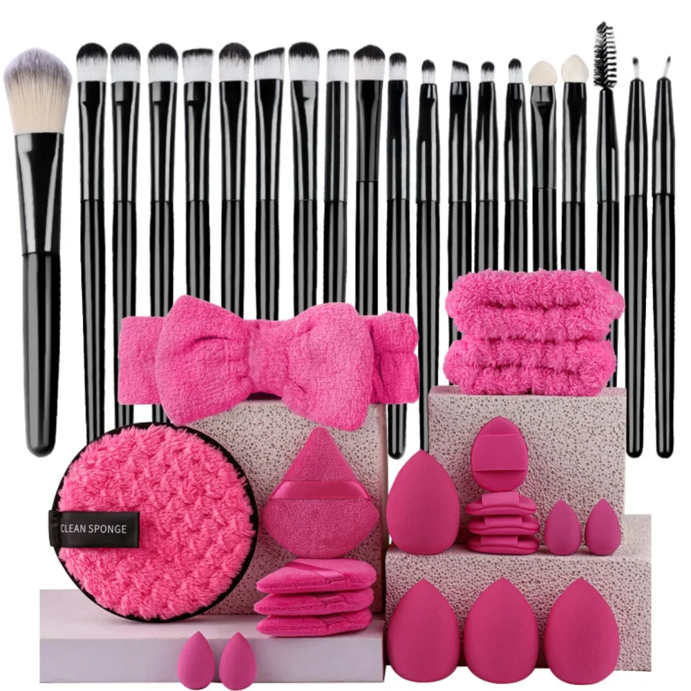 Premium 20PCS Makeup Brush Set – Soft Synthetic Foundation & Blending Brushes
