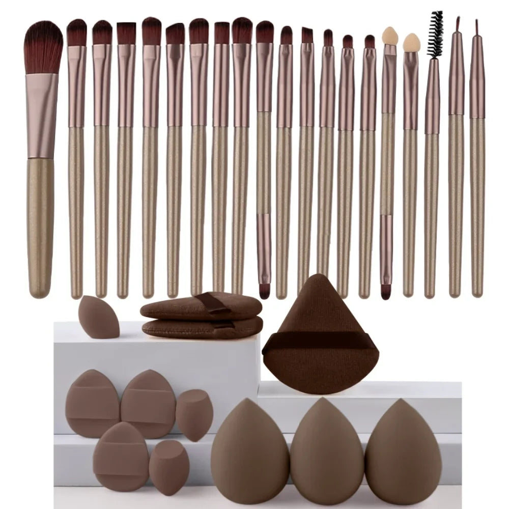 Premium 20PCS Makeup Brush Set – Soft Synthetic Foundation & Blending Brushes