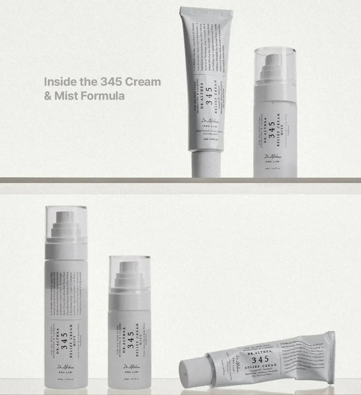 Dr.Althea 345 Relief Cream Mist – Antioxidant Moisturizing & Intensive Skin Repair Face Mist, 147ml