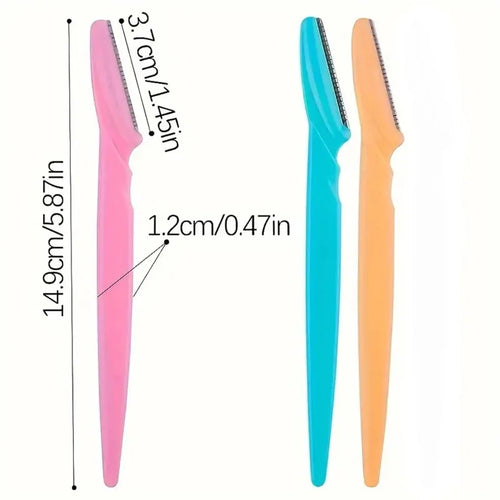 Braviixx Facial Razor Dermaplaning Set – 5-Piece Multicolour Facial Razors