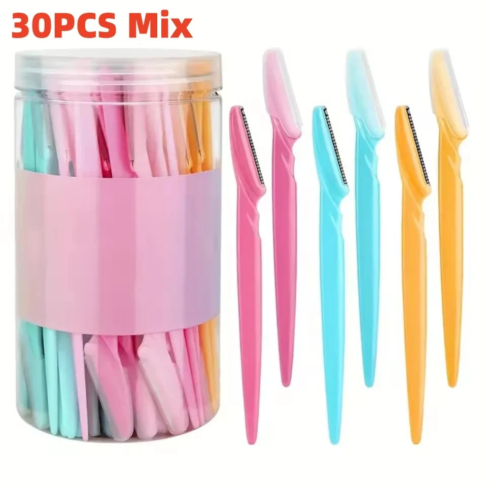Braviixx Facial Razor Dermaplaning Set – 5-Piece Multicolour Facial Razors