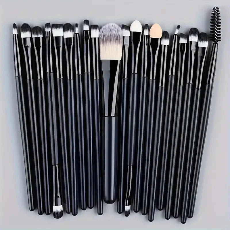 Premium 20PCS Makeup Brush Set – Soft Synthetic Foundation & Blending Brushes
