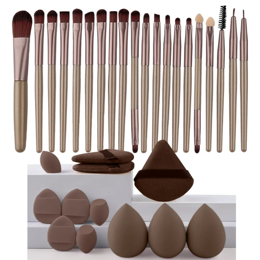 Premium 20PCS Makeup Brush Set – Soft Synthetic Foundation & Blending Brushes