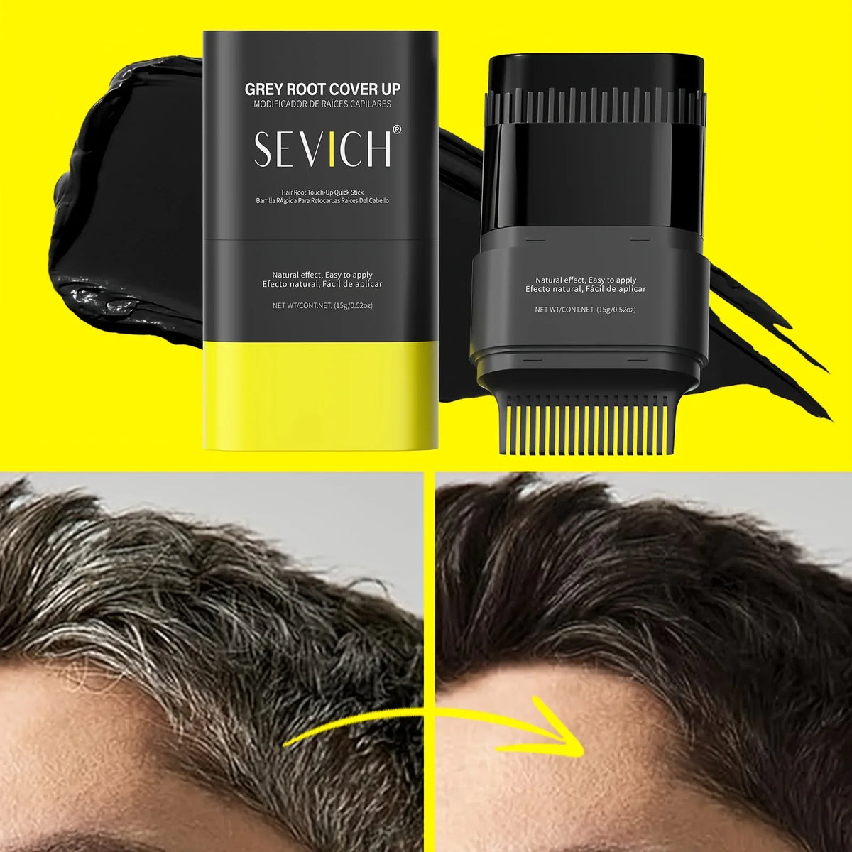 Gray Hair Color Touch-Up Stick – Instant Root Coverage