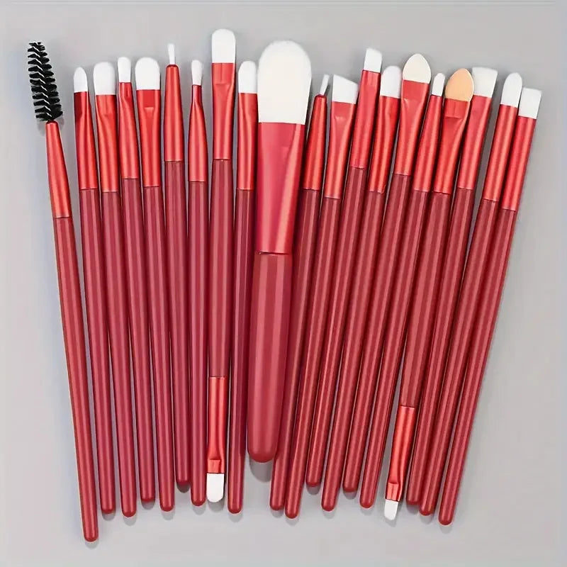 Premium 20PCS Makeup Brush Set – Soft Synthetic Foundation & Blending Brushes