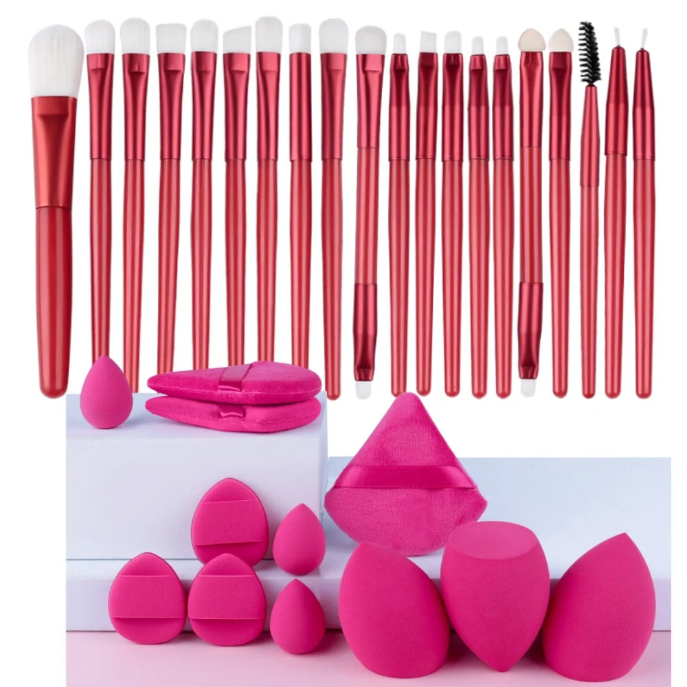 Premium 20PCS Makeup Brush Set – Soft Synthetic Foundation & Blending Brushes