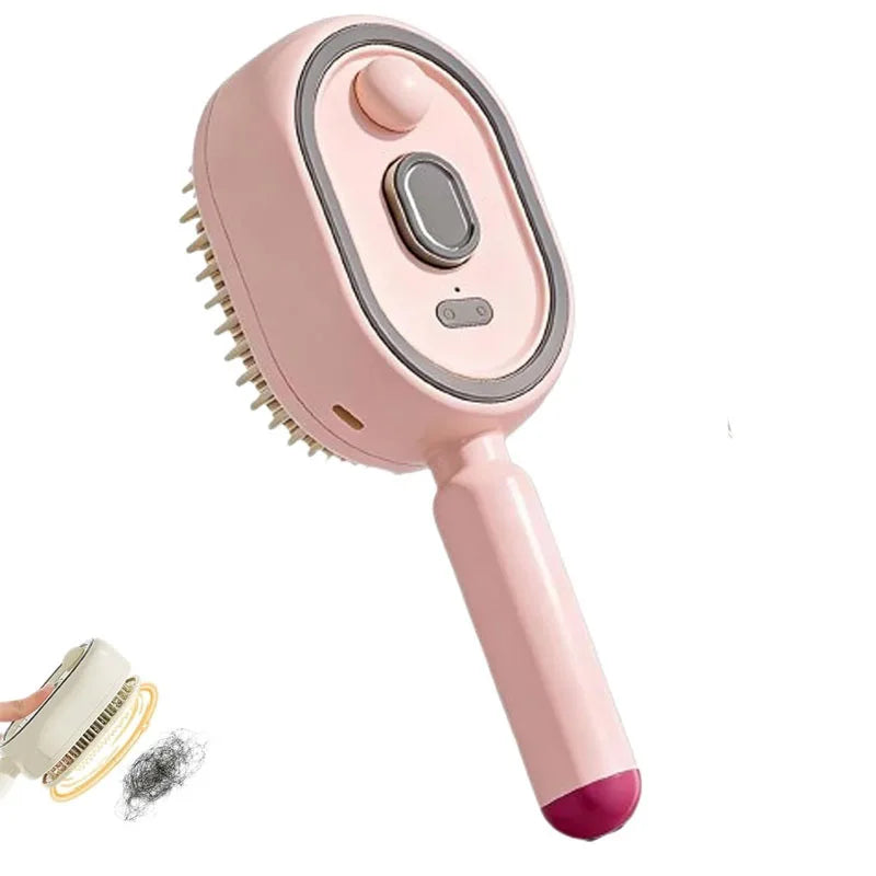 SteamGlow™ 3-in-1 Steam Hair Brush & Scalp Massager