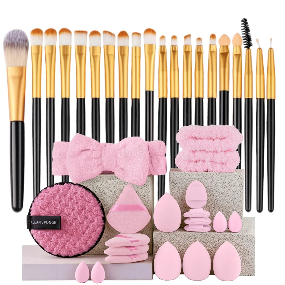 Premium 20PCS Makeup Brush Set – Soft Synthetic Foundation & Blending Brushes