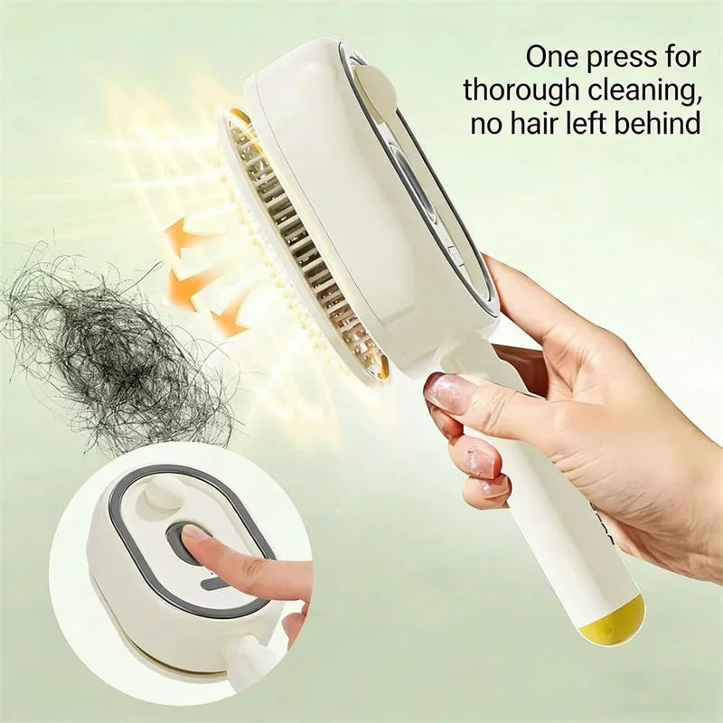 SteamGlow™ 3-in-1 Steam Hair Brush & Scalp Massager