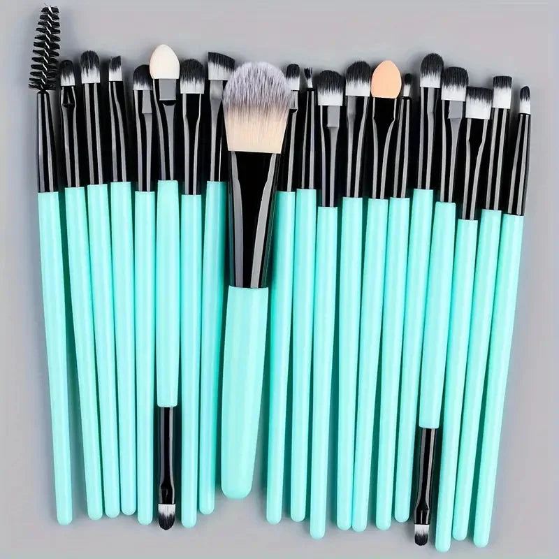 Premium 20PCS Makeup Brush Set – Soft Synthetic Foundation & Blending Brushes