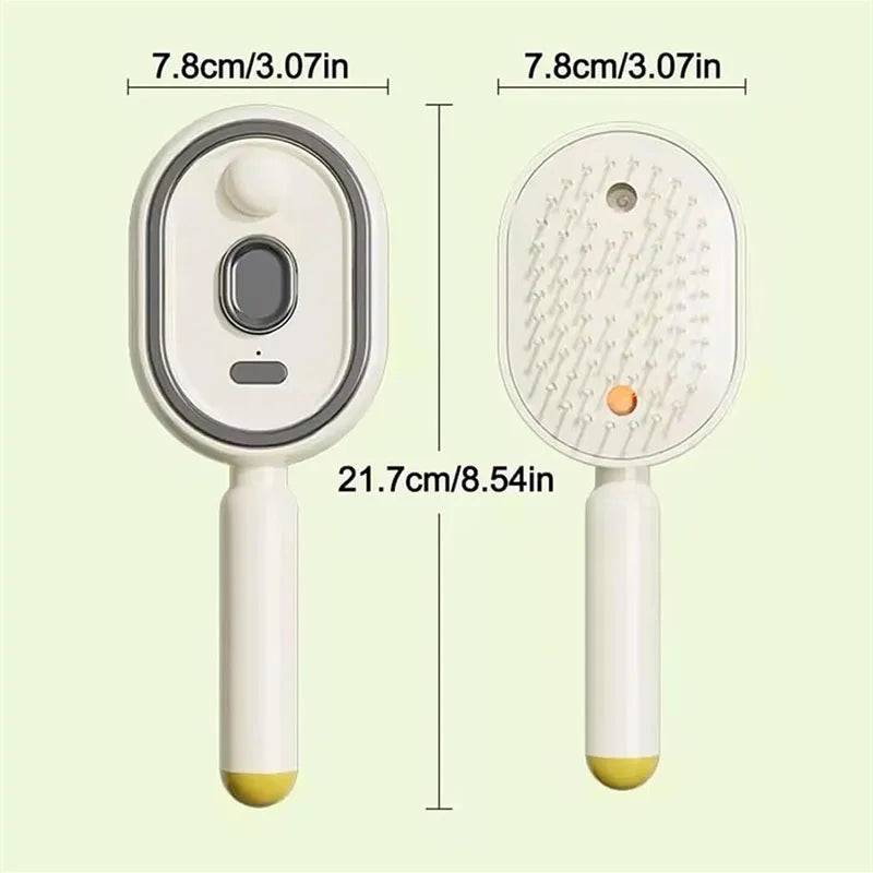 SteamGlow™ 3-in-1 Steam Hair Brush & Scalp Massager
