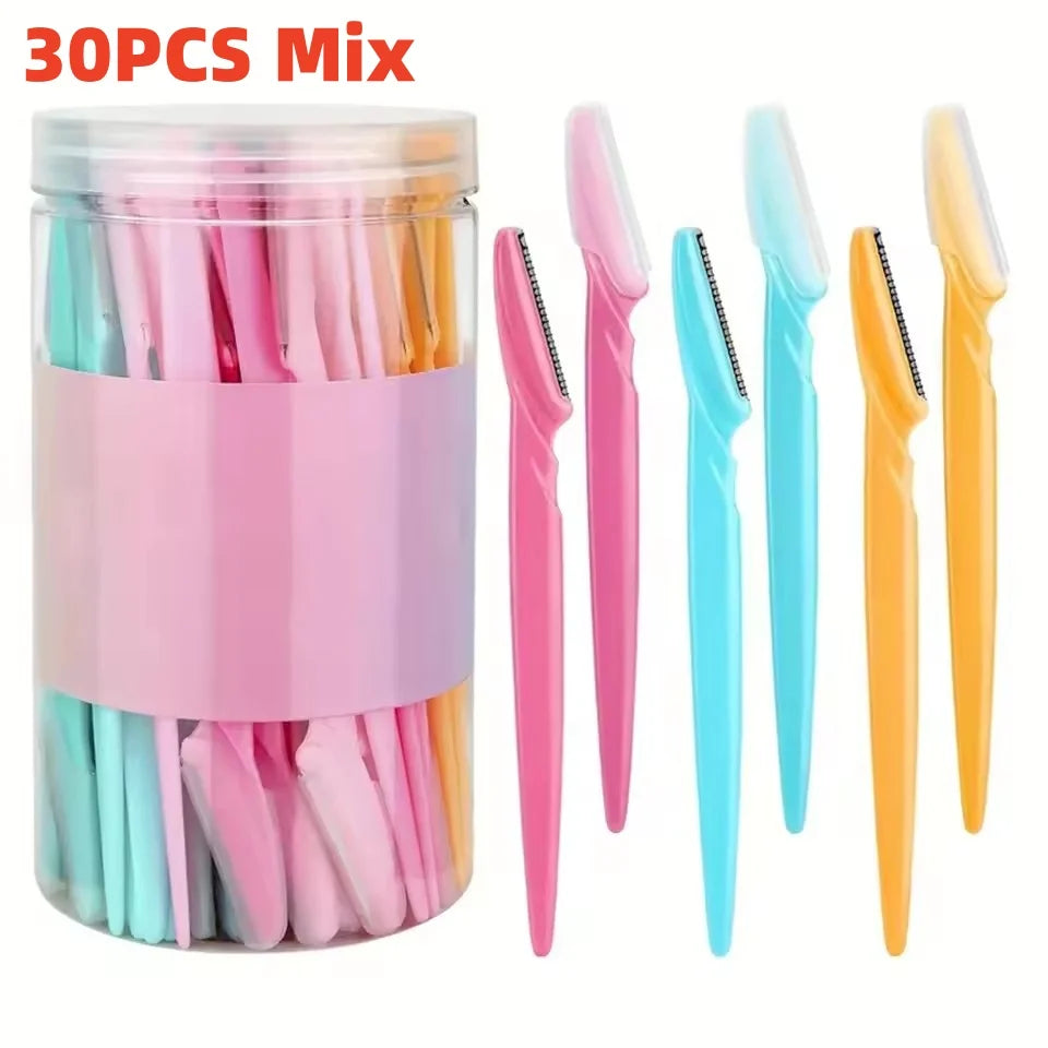 Braviixx Facial Razor Dermaplaning Set – 5-Piece Multicolour Facial Razors