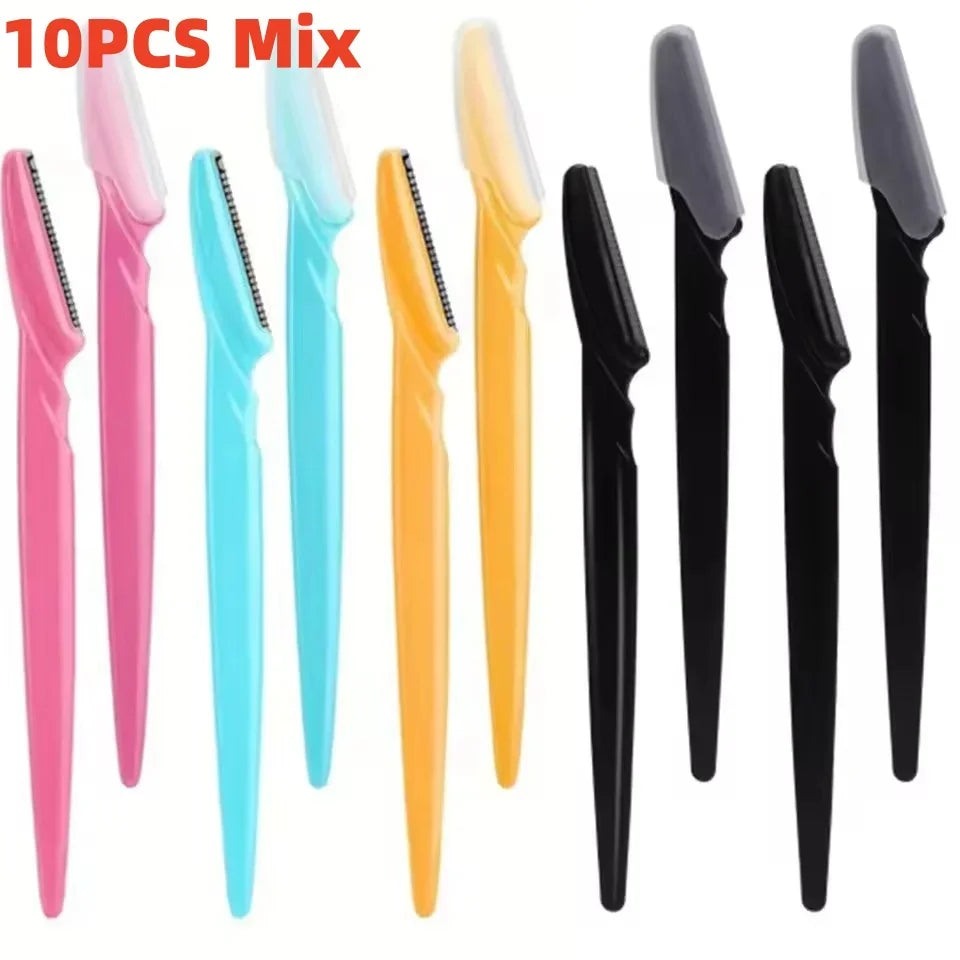 Braviixx Facial Razor Dermaplaning Set – 5-Piece Multicolour Facial Razors