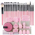 Premium 20PCS Makeup Brush Set – Soft Synthetic Foundation & Blending Brushes