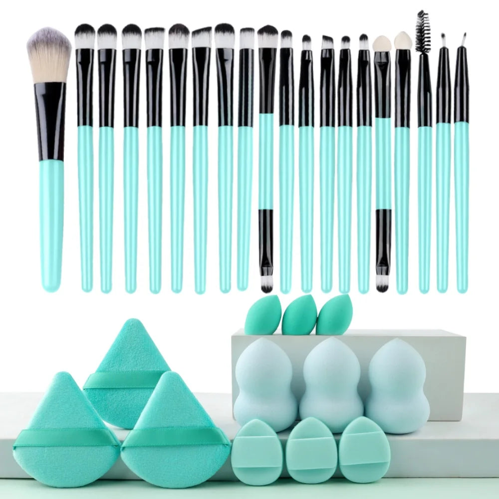 Premium 20PCS Makeup Brush Set – Soft Synthetic Foundation & Blending Brushes