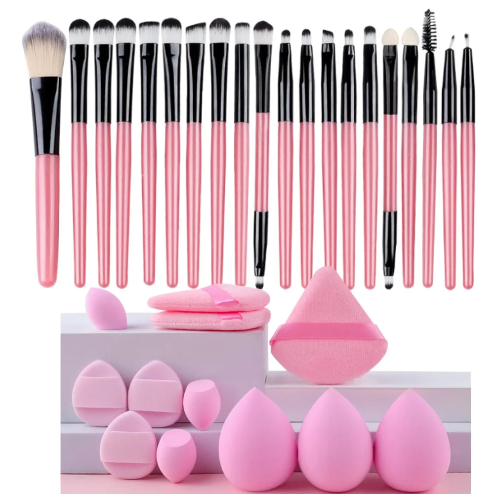 Premium 20PCS Makeup Brush Set – Soft Synthetic Foundation & Blending Brushes