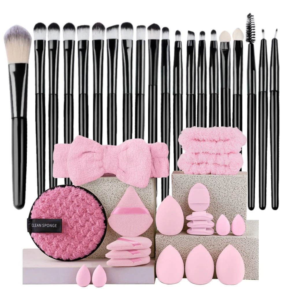 Premium 20PCS Makeup Brush Set – Soft Synthetic Foundation & Blending Brushes